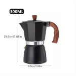 Aliumininis Moka kavos virimo aparatas,  300 ml juodos spalvos
