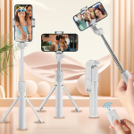 Asmenukių lazda ("Selfie sticks") Ne&scaron;iojama asmenukių lazda su laikikliu ir trikoju