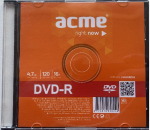 ACME DVD-R diskas 4.7GB 16X slim box