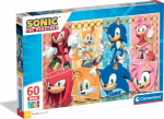 Dėlionė su filmuko personažais Clementoni Sonic the Hedgehog (Ežiukas Sonikas), 26073, 60 d.