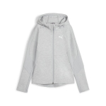 Laisvalaikio džemperis moterims PUMA EVOSTRIPE FZ Hoodie Light Gray - 67787804, pilkas