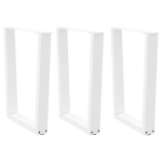 Valgomojo stalo kojos v formos 3 vnt baltos 70x(72-73,3) cm