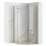 Du&scaron;o Kabina Rea Diamond 90X90 Brush Gold