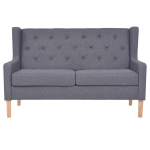 Dvivietė sofa，Poilsio sofa, audinys, pilka CFE12601