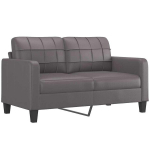 Dvivietė sofa，Poilsio sofa, pilkos spalvos, 140cm, dirbtinė oda CFE91337