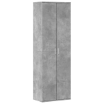 Komoda，&Scaron;oninė spintelė, betono pilkos spalvos, 60x35x180cm, apdirbta mediena CFE301460