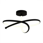 LED pakabinamas &scaron;viestuvas juosta 40W 3360lm juodas, &scaron;altos spalvos &scaron;viesa, modernus Loft dizainas