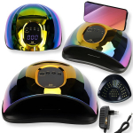 LIVMAN D9 su UV LED manikiūrui ir pedikiūrui &ndash; su nuimamu pagrindu ir telefono laikikliu, 150W, 57LED