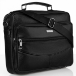 Natūralios odos rankinė vyrams Rovicky, juoda