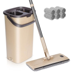 Grindų &scaron;luostės rinkinys su kibiru Mastertop, rudas