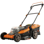Powerplus POWDPG75610 akumuliatorinė vejapjovė žolės pjovimui 40V 420mm be&scaron;epetėlinė 25-75mm iki 500m2 vejai be akumuliatoriaus ir įkroviklio