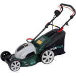 Powerplus POWPG10240 elektrinė vejapjovė žolės pjovimui 1800W 460mm 7 auk&scaron;čio nustatymai žolės surinktuvas 60L iki 1000m2 vejai
