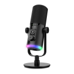 Dinaminis USB ir XLR mikrofonas su triuk&scaron;mo slopinimu ir RGB ap&scaron;vietimu BKX-43