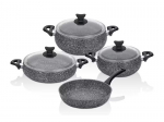 &bdquo;Crown Master Cook&ldquo; 7 dalių keptuvės rinkinys, pilkos spalvos