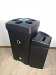 &Scaron;iuk&scaron;liadėžė vienkartiniams puodeliams ir skysčiams su 33 l talpa plastikininiams puodelių dangteliams, 100 l