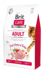 Brit Care begrūdis maistas suaugusioms aktyvioms katėms, 2 kg