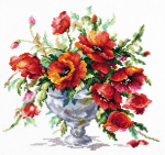 Siuvinėjimo rinkinys Magic Needle Red Poppies 40-60
