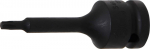 Smūgio antgalio lizdas | 12,5 mm (1/2 colio) pavara | &bdquo;T-Star&ldquo; (&bdquo;Torx&ldquo;) T25 BGS Technic-5480-T25