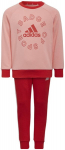 Adidas sportinis kostiumas mergaitėms Lk Logo Jog Set Red Pink H65799 H65799/128