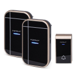 Aigostar Dvigubas belaidis durų skambutis , juodas, 230V