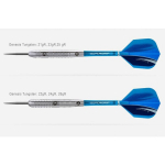 Smiginio strėlytės Harrows Genesis Tungsten Steeltip, 3 vnt., mėlynos, pilkos