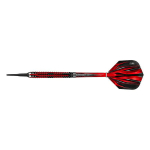 Smiginio stėlytės Harrows Fire Inferno 90% Softip, 3 vnt., juodos, raudonos