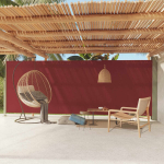 I&scaron;traukiama &scaron;oninė kiemo pertvara vidaXL, 200x600 cm, raudona, Raudona