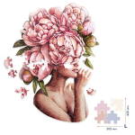 Medinė dėlionė: Bijūnų prisilietimas (L dydis)