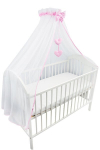 Vaiki&scaron;kos lovytės baldakimas MyBaby, rožinis 145x500