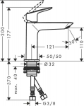 Praustuvo mai&scaron;ytuvas Hansgrohe Logis 71253000, chromas