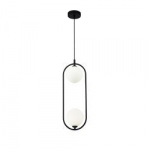 Lubinis sietynas Maytoni Modern juodos spalvos su baltu plafonu MOD013PL-02B