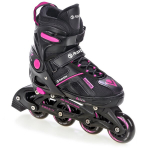 Reguliuojamo dydžio riedučiai Raven Pulse Black/Fuchsia