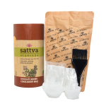 Augaliniai &scaron;okoladinės rudos spalvos plaukų dažai Chocolate Brown Sattva Ayurveda, 150g