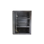 Sieninė spinta Intellinet 19"12U 600x450, stiklinės durys su spyna