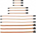12 vienetų JR prailginimo kabelis Servo 3 Pin 26AWG vyri&scaron;kos ir moteri&scaron;kos lyties Futaba JR kabelis, skirtas nuotoliniu būdu valdomiems orlaiviams 3 vienetai x cm 7, 15, 30, 60