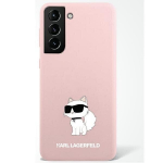 Karl Lagerfeld Silicone Choupette skirtas Samsung Galaxy S23 Ultra, rožinis