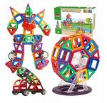 Magnetinių blokelių rinkinys 76 elementai