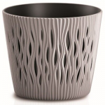 Gėlių vazonas Sandy Round DSR160, rudas, 16x14cm
