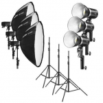 Ap&scaron;vietimo lempa Godox ML60 Trio Kit