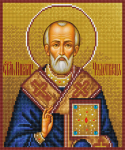 Deimantinė mozaika su rėmeliu TM Varvikas Saint Nicholas of Myra LD004e 30x35 cm