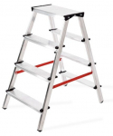 Dvipusės kopėčios Prodrab, 4 pakopų, 81 cm