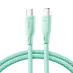 Greitas USB-C kabelis 60W Multi-Color Series, 1m, žalias