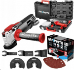 Graphite daugiafunkcinis įrankis 500w, 8000-16000 min⁻&sup1;, su dėklu