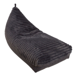 Bean bag FJORD 130x80x20/70cm dark grey