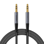 Stereo garso kabelis AUX 3.5mm mini jack, 1.2m, juodas