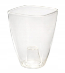 Plastikinis orchidėjos korpusas 12 cm skaidrus, 12 cm