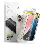 "RINGKE EASY SLIDE" 2 VNT. "IPHONE 16 PRO" JUODO GRŪDINTO STIKLO