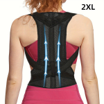 Reguliuojamas laikysenos korektorius nugarai ir pečių atrama. , 2XL