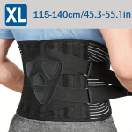 Ergonomi&scaron;kas nugaros diržas su patogia pagalve - neslystantis, reguliuojamas lipni užsegimas, kvėpuojantis juosmens atramini diržas vyrams/moterims. , XL