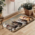 1/2 vnt. Mielas &Scaron;unų Virtuvės Kilimas, Mink&scaron;ta Įėjimo Durų Kilimėlis, Skalbiamas Kilimas, 45cm*75cm
